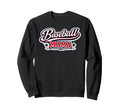 Baseball Mama Script Red White Sweatshirt - Aesthetic Graphic Men Women - T-Shirt, Sweatshirt, Hoodie