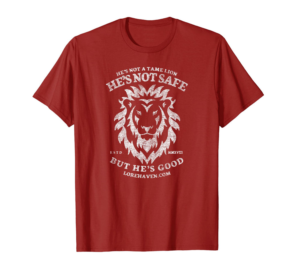 Hes Not Tame Lion Distressed T-Shirt - Aesthetic Graphic Men Women - T-Shirt, Sweatshirt, Hoodie