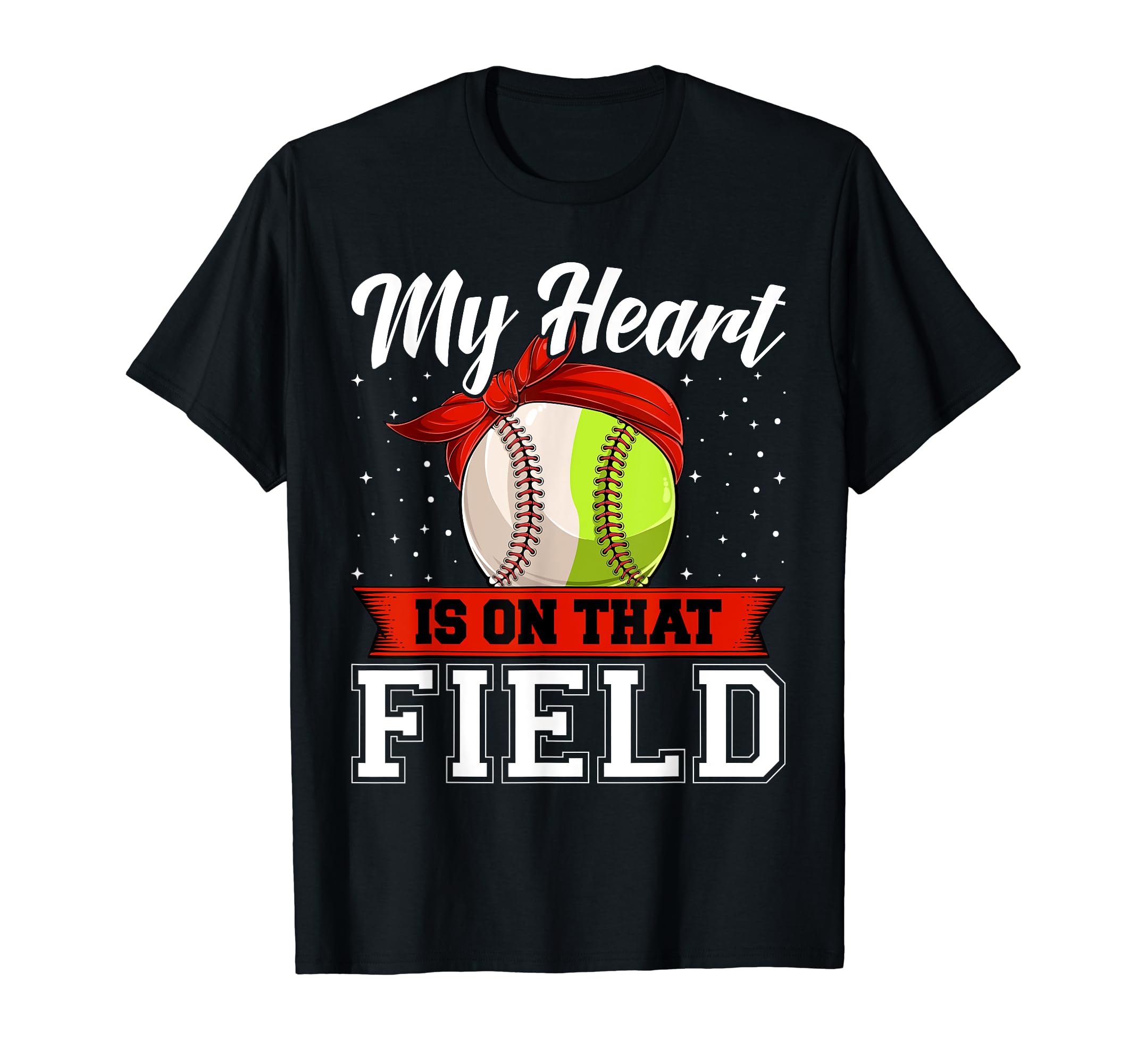 My Heart Is That Field Baseball T-Shirt - Trendy Graphic for Adults - T-Shirt, Sweatshirt, Hoodie