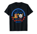 Hey Chicago Whadya Say Baseball Hot Dog T-Shirt - Graphic Print for Adults - T-Shirt, Sweatshirt, Hoodie
