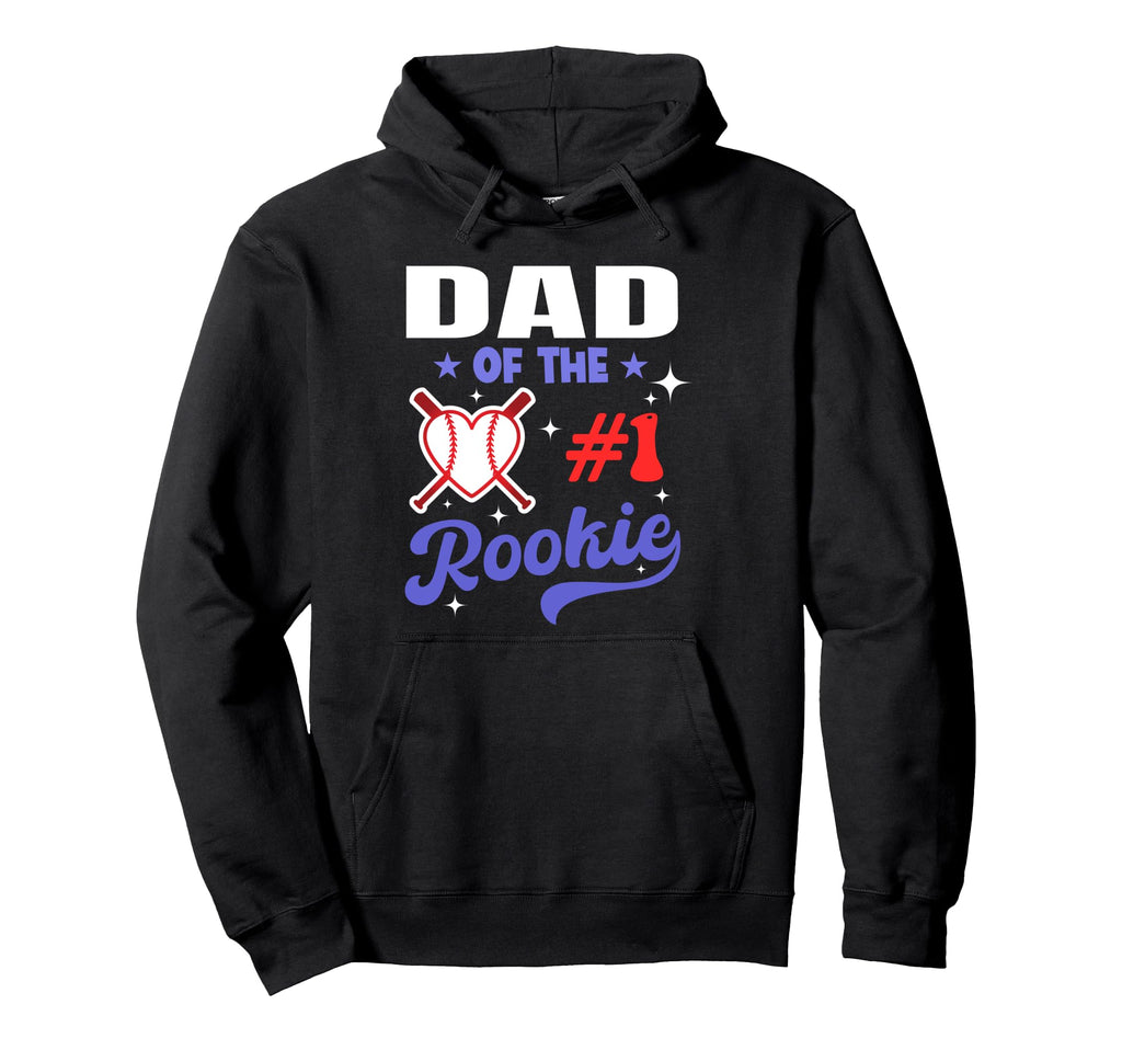 Dad Rookie 1St Baseball Birthday Party Hoodie - Streetwear Style Unisex - T-Shirt, Sweatshirt, Hoodie