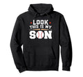 This Is My Son Baseball Mom Hoodie - Streetwear Style for Adults - T-Shirt, Sweatshirt, Hoodie