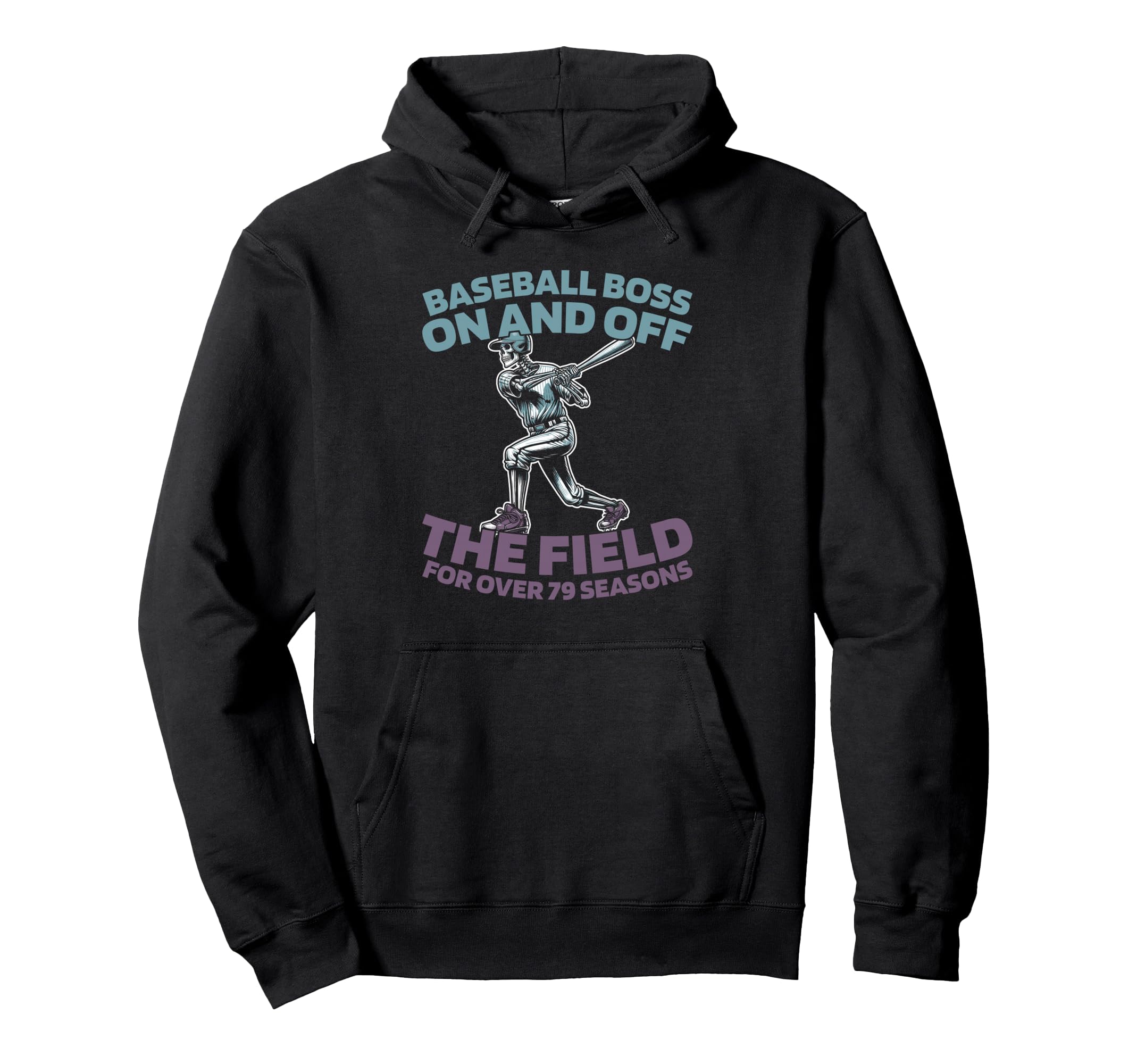 79 Years Old Baseball Team Sport Hoodie - Fun Novelty Design Men Women - T-Shirt, Sweatshirt, Hoodie