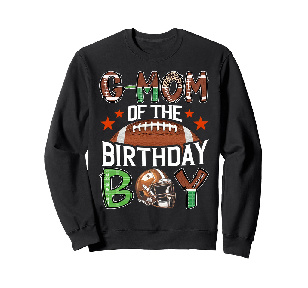 G Mom Birthday Game Day Football Sweatshirt - Minimalist Print Men Women - T-Shirt, Sweatshirt, Hoodie