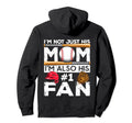 Baseball Mom His Number 1 Fan Hoodie - Minimalist Print Men Women - T-Shirt, Sweatshirt, Hoodie