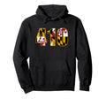 Maryland Flag 410 Home Family Hoodie - Novelty Apparel for Adults - T-Shirt, Sweatshirt, Hoodie
