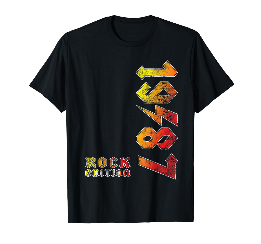 1987 Rock Music Lovers Gift T-Shirt - Aesthetic Graphic Men Women - T-Shirt, Sweatshirt, Hoodie
