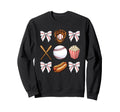 Baseball Mom Coquette Mothers Day Sweatshirt - Custom Art Print Unisex - T-Shirt, Sweatshirt, Hoodie