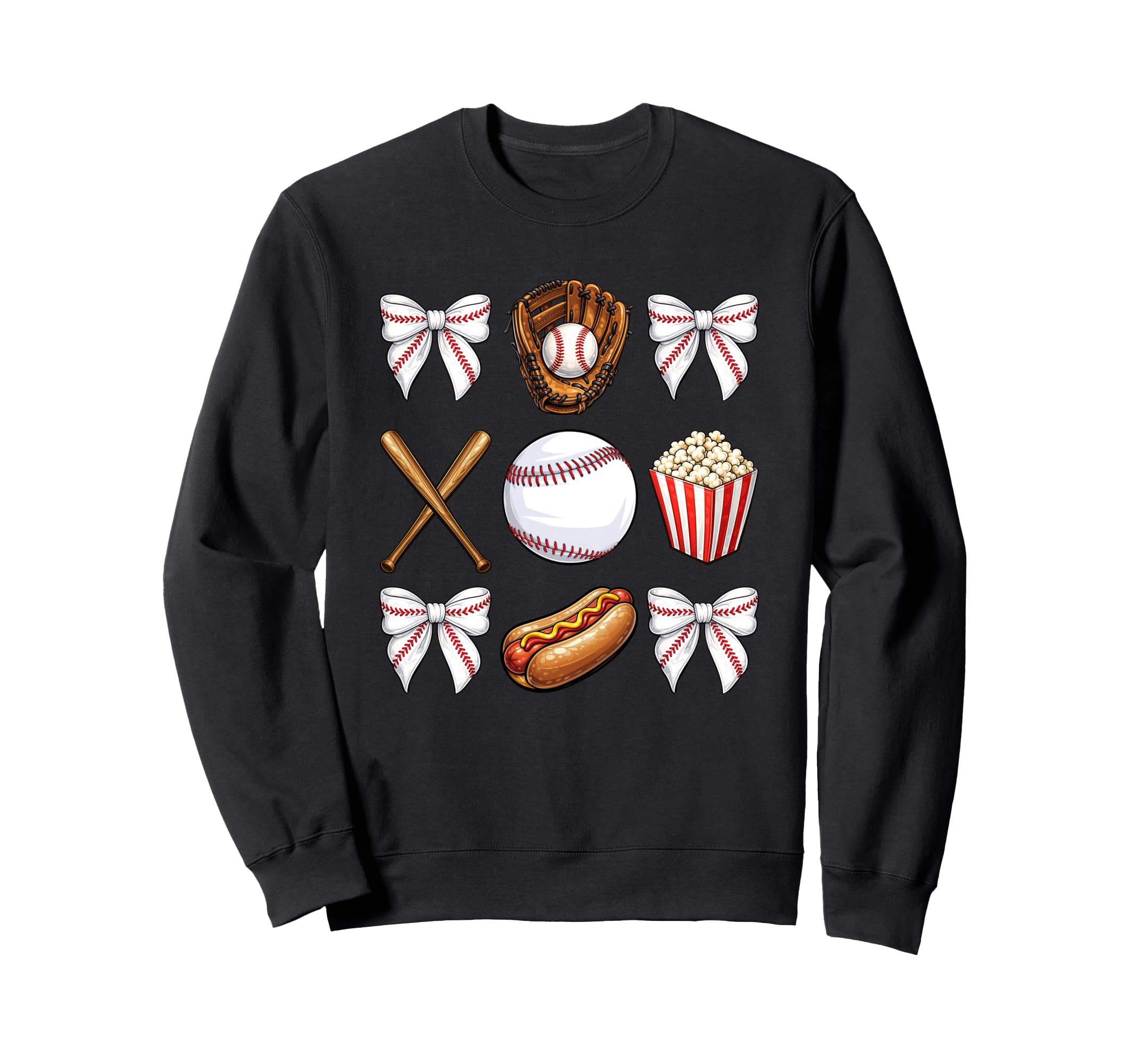 Baseball Mom Coquette Mothers Day Sweatshirt - Custom Art Print Unisex - T-Shirt, Sweatshirt, Hoodie