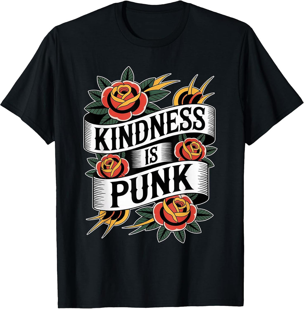 Kindness Is The Real Punkrock Apparel - Adult & Kids T-Shirts, Sweatshirts & Hoodies apparel design preview 1