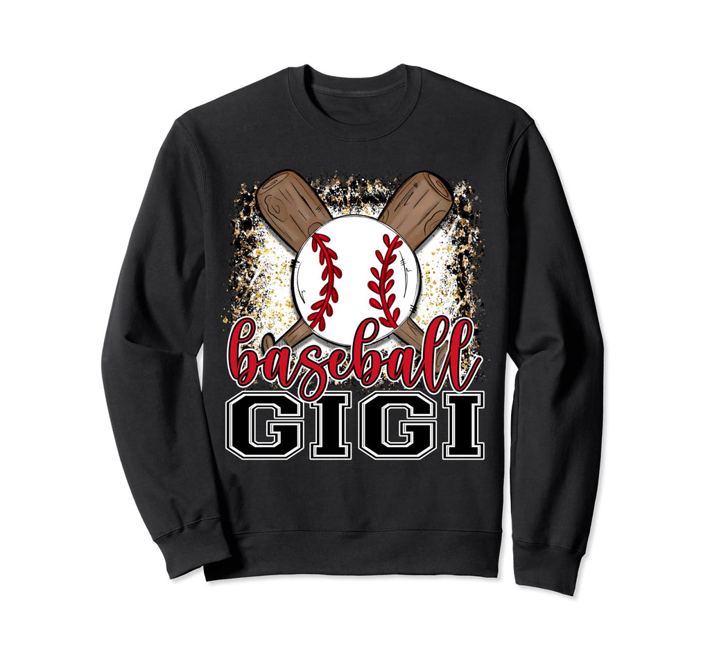 Baseball Gigi Leopard Baseball Sweatshirt - Casual Everyday Wear Men Women - T-Shirt, Sweatshirt, Hoodie