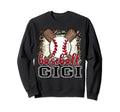 Baseball Gigi Leopard Baseball Sweatshirt - Casual Everyday Wear Men Women - T-Shirt, Sweatshirt, Hoodie