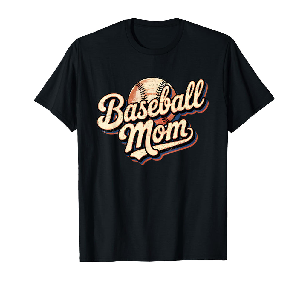 Baseball Mom Funny Sports Support Mother T-Shirt - Graphic Print Unisex - T-Shirt, Sweatshirt, Hoodie