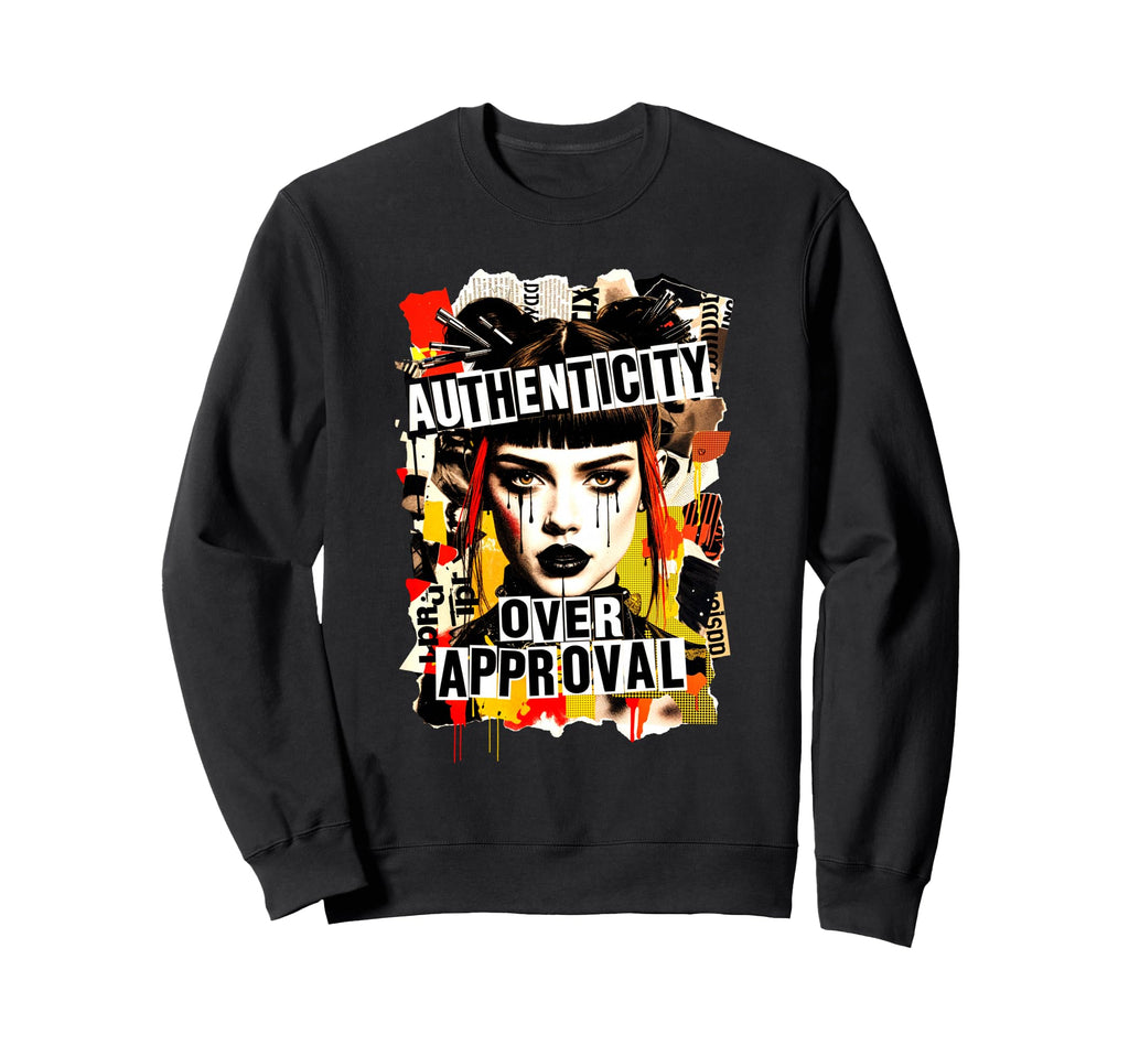 90S Grunge Punk Collage Riot Grrrl Sweatshirt - Custom Art Print Unisex - T-Shirt, Sweatshirt, Hoodie