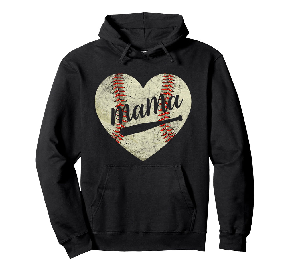 Baseball Mama Mom Happy Mothers Day Hoodie - Minimalist Print for Adults - T-Shirt, Sweatshirt, Hoodie