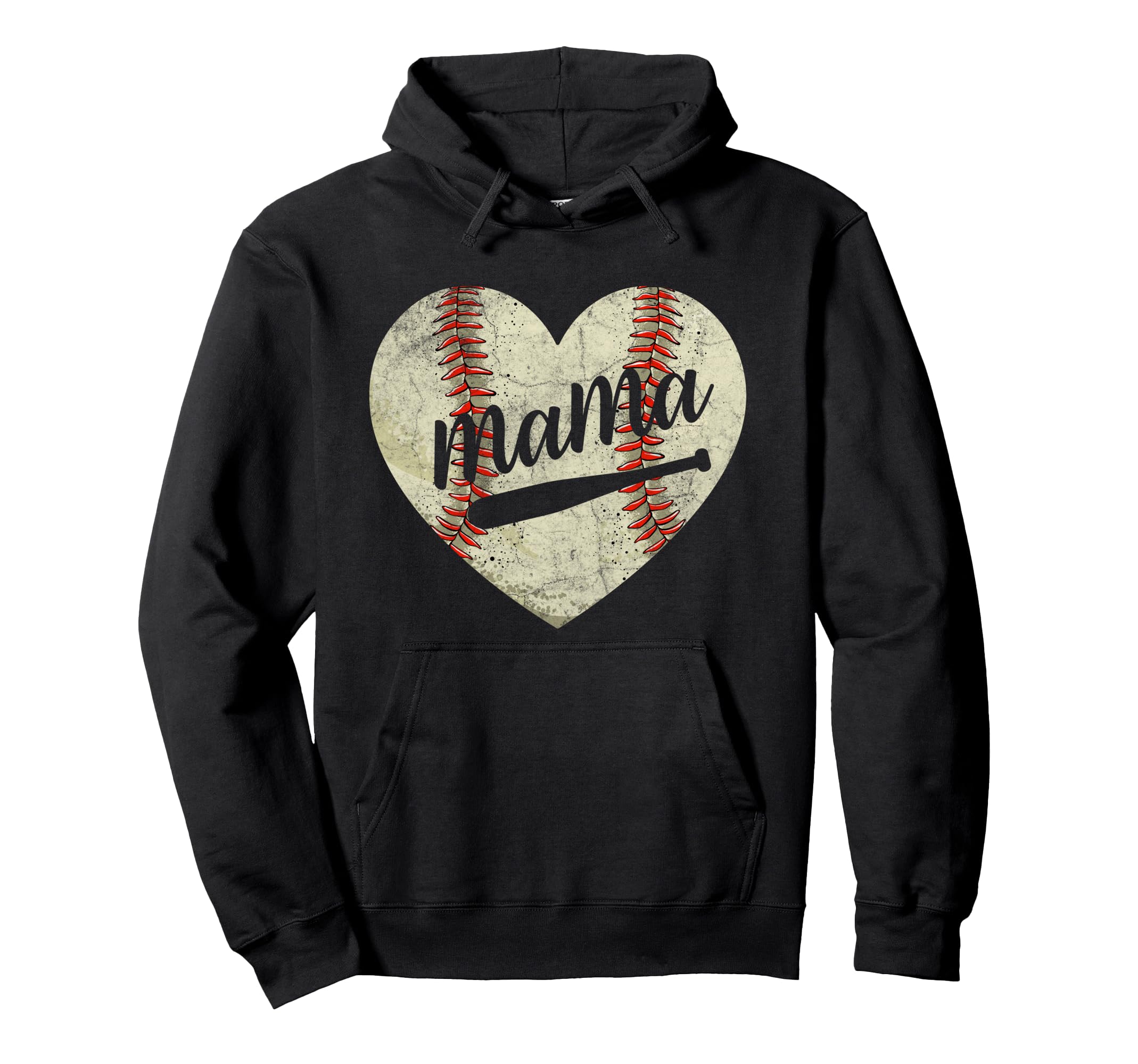 Baseball Mama Mom Happy Mothers Day Hoodie - Minimalist Print for Adults - T-Shirt, Sweatshirt, Hoodie