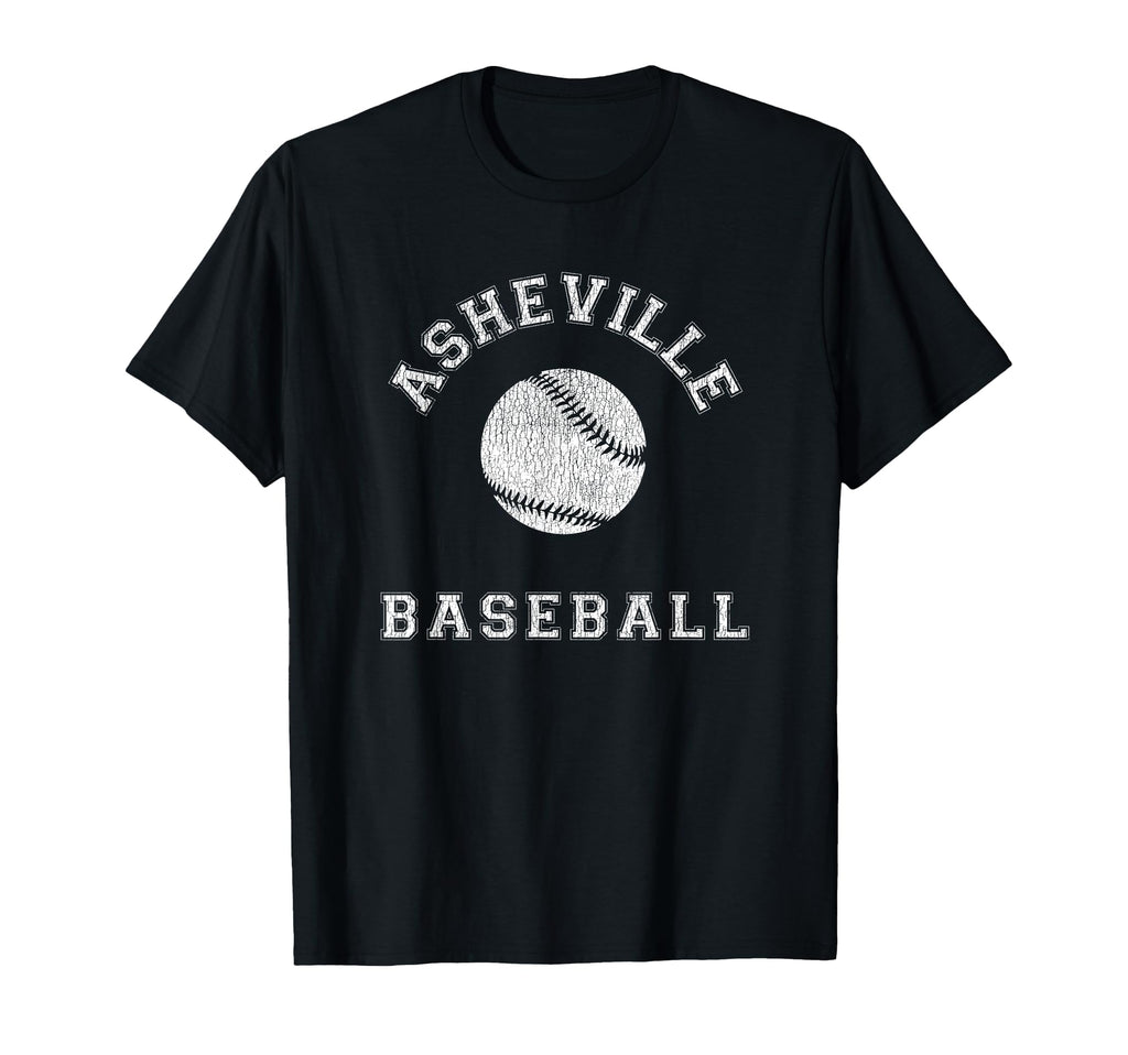 Asheville Baseball Distressed T-Shirt - Fun Novelty Design Men Women - T-Shirt, Sweatshirt, Hoodie