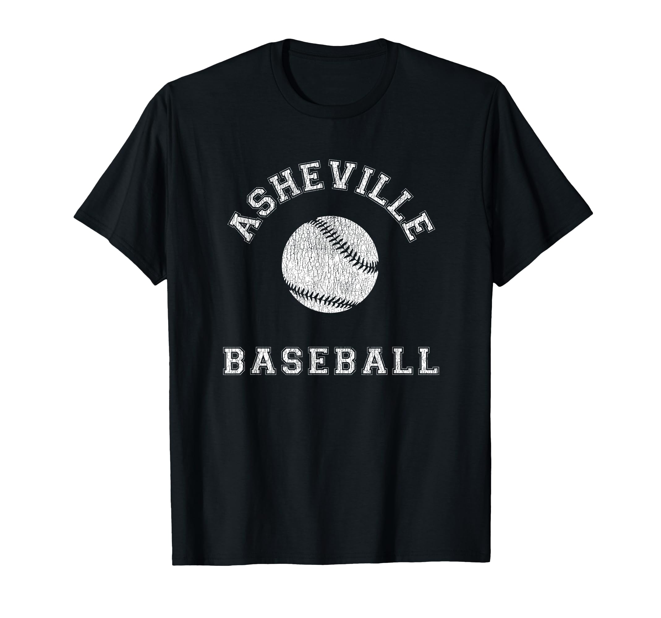 Asheville Baseball Distressed T-Shirt - Fun Novelty Design Men Women - T-Shirt, Sweatshirt, Hoodie
