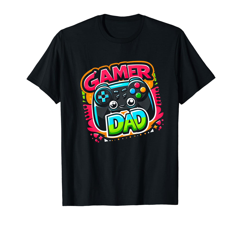 Gamer Dad Game Controller Gaming T-Shirt - Fun Novelty Design for Adults - T-Shirt, Sweatshirt, Hoodie