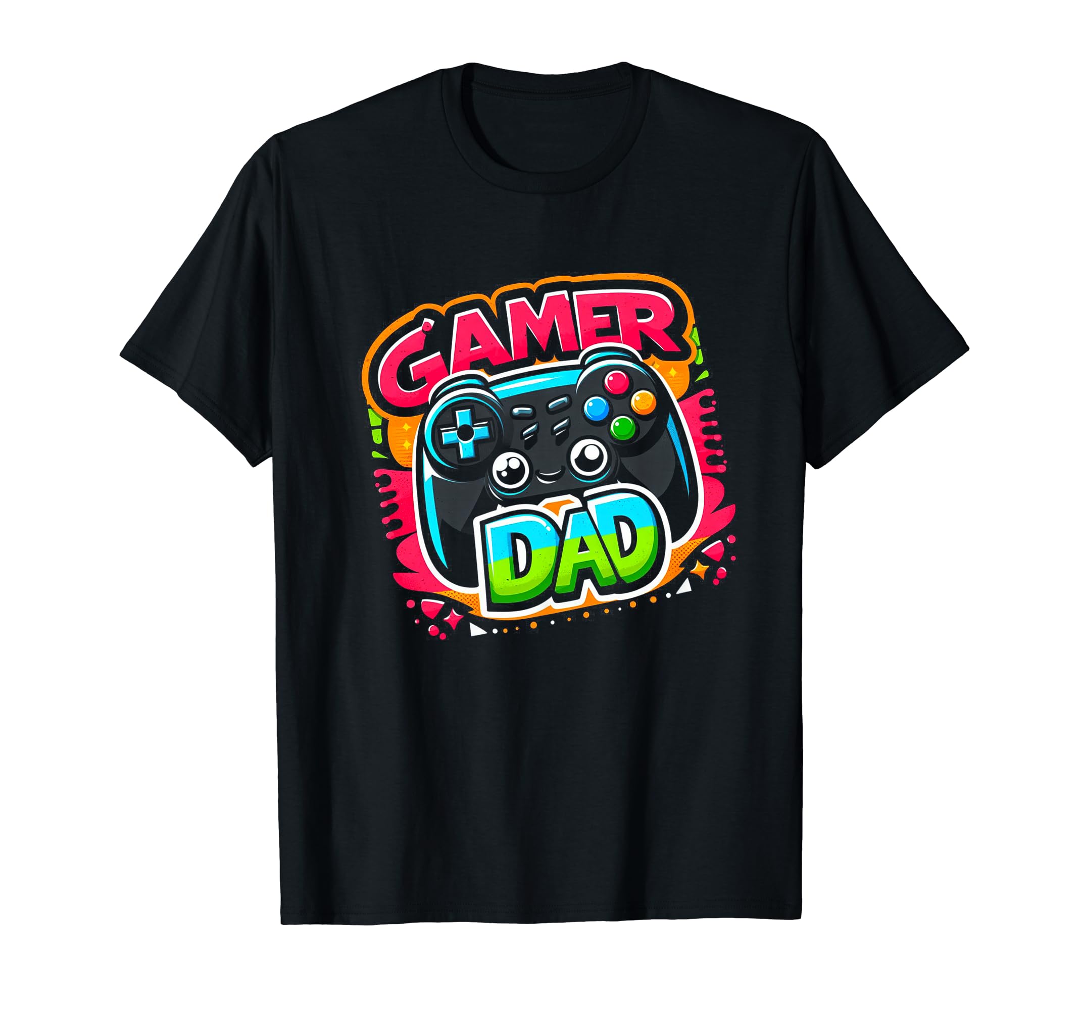 Gamer Dad Game Controller Gaming T-Shirt - Fun Novelty Design for Adults - T-Shirt, Sweatshirt, Hoodie