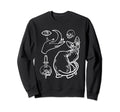 Sphynx Cat Occult Esoteric Y2K Sweatshirt - Minimalist Print Unisex - T-Shirt, Sweatshirt, Hoodie