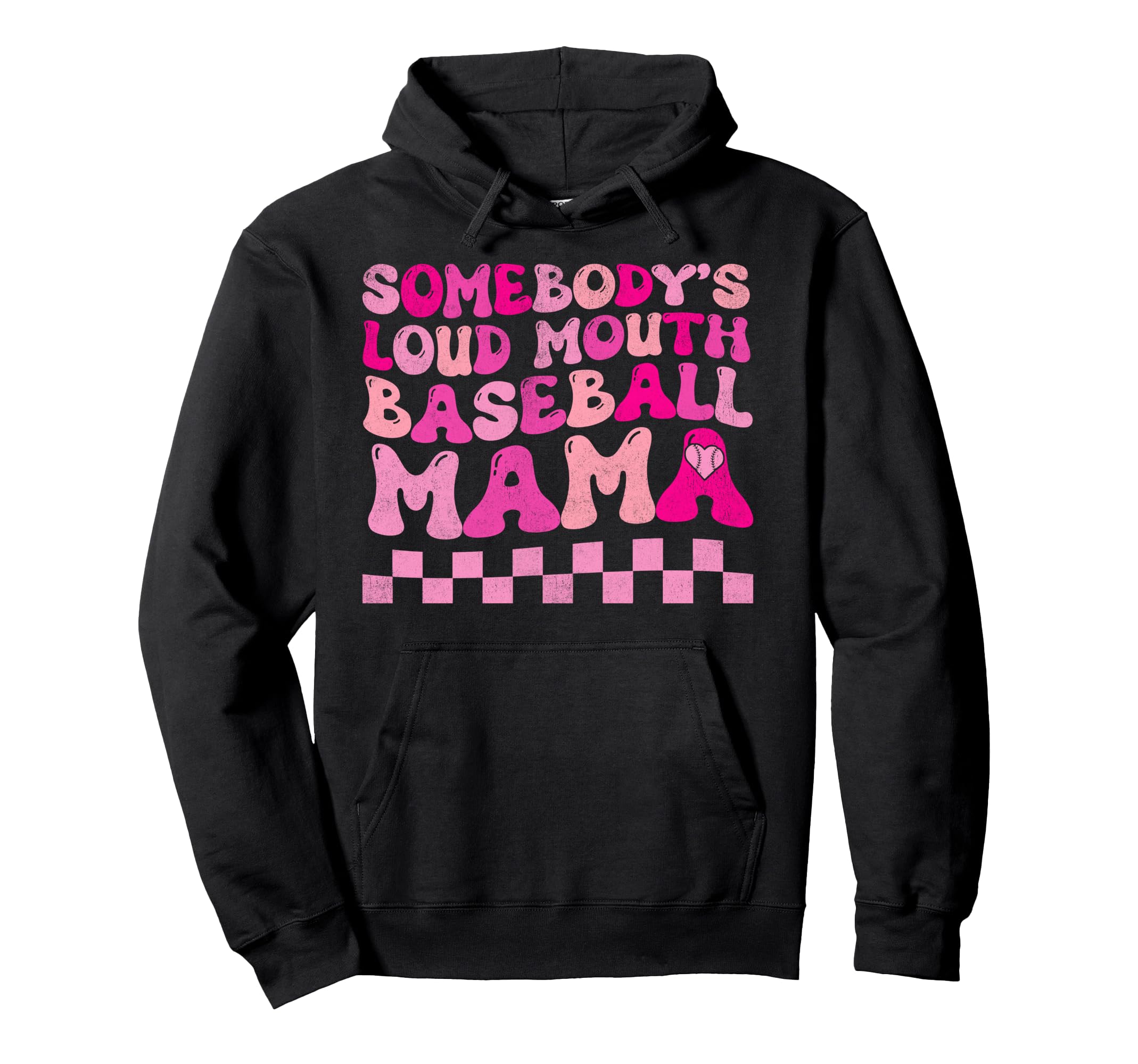 Somebodys Loud Mouth Baseball Mama Hoodie - Streetwear Style for Adults - T-Shirt, Sweatshirt, Hoodie