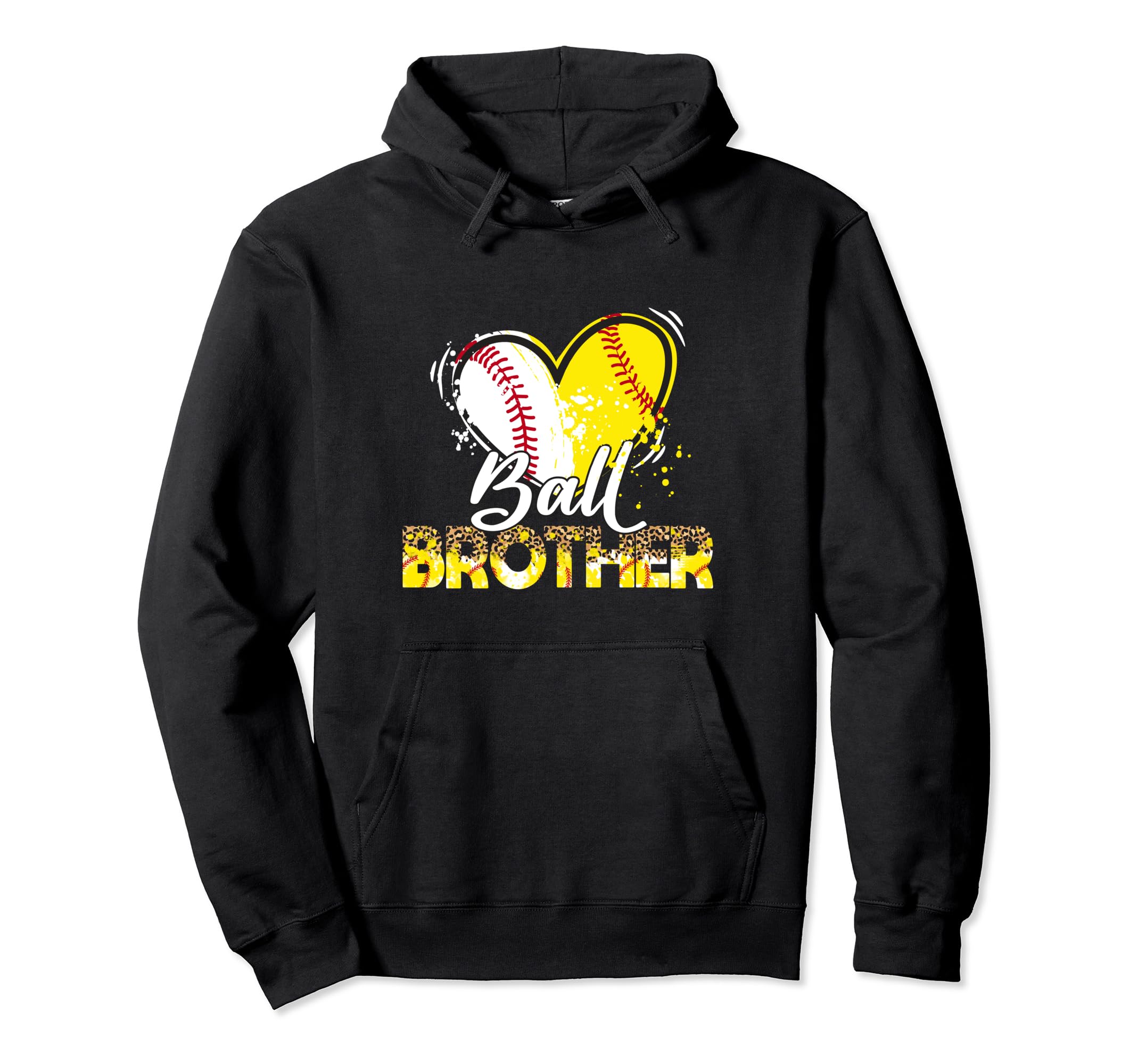 Brother Both Baseball Softball Sport Hoodie - Graphic Print Men Women - T-Shirt, Sweatshirt, Hoodie