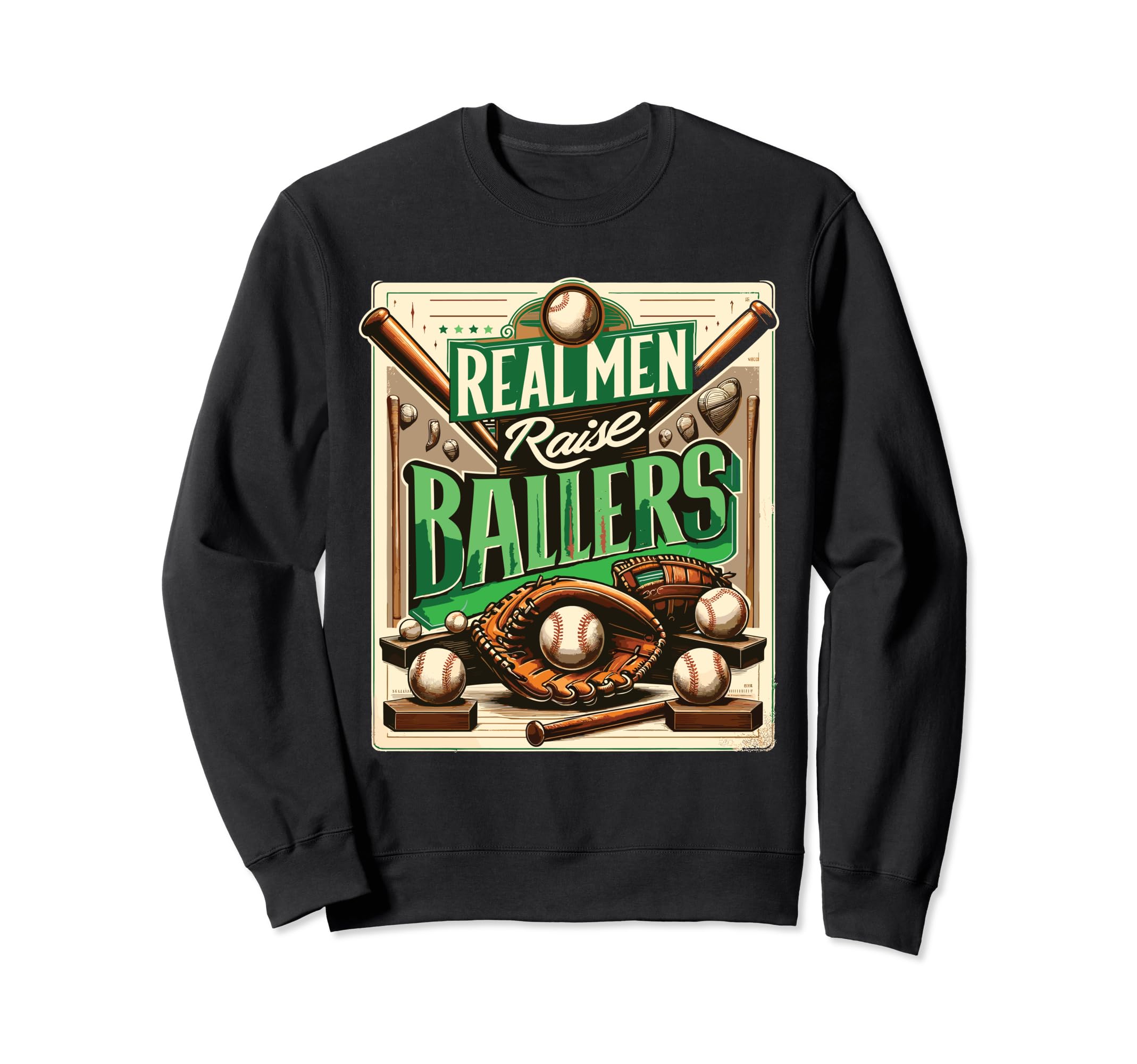 Baseball Son Fathers Day Baseball Sweatshirt - Custom Art Print Men Women - T-Shirt, Sweatshirt, Hoodie