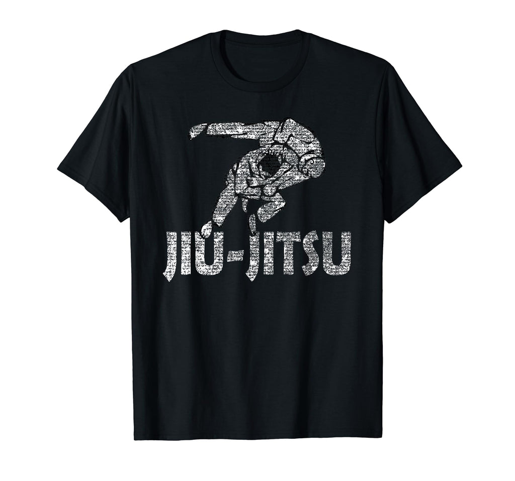 Jiu Jitsu T Shirts Bjj Fans Distressed T-Shirt - Novelty Apparel for Adults - T-Shirt, Sweatshirt, Hoodie