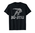 Jiu Jitsu T Shirts Bjj Fans Distressed T-Shirt - Novelty Apparel for Adults - T-Shirt, Sweatshirt, Hoodie