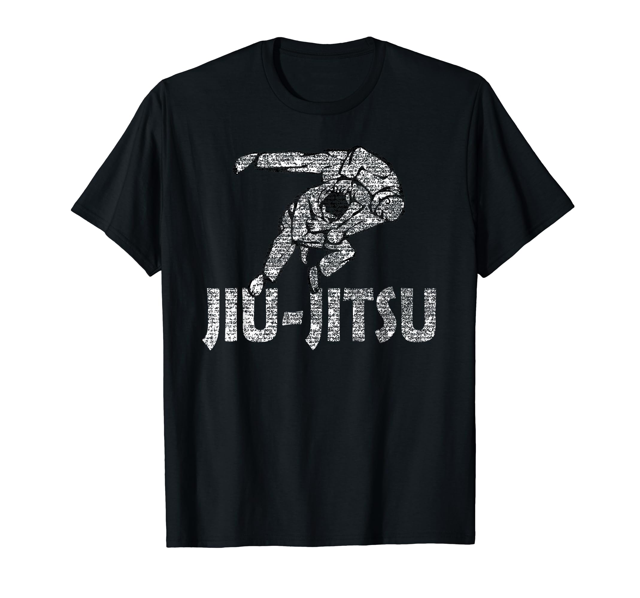 Jiu Jitsu T Shirts Bjj Fans Distressed T-Shirt - Novelty Apparel for Adults - T-Shirt, Sweatshirt, Hoodie