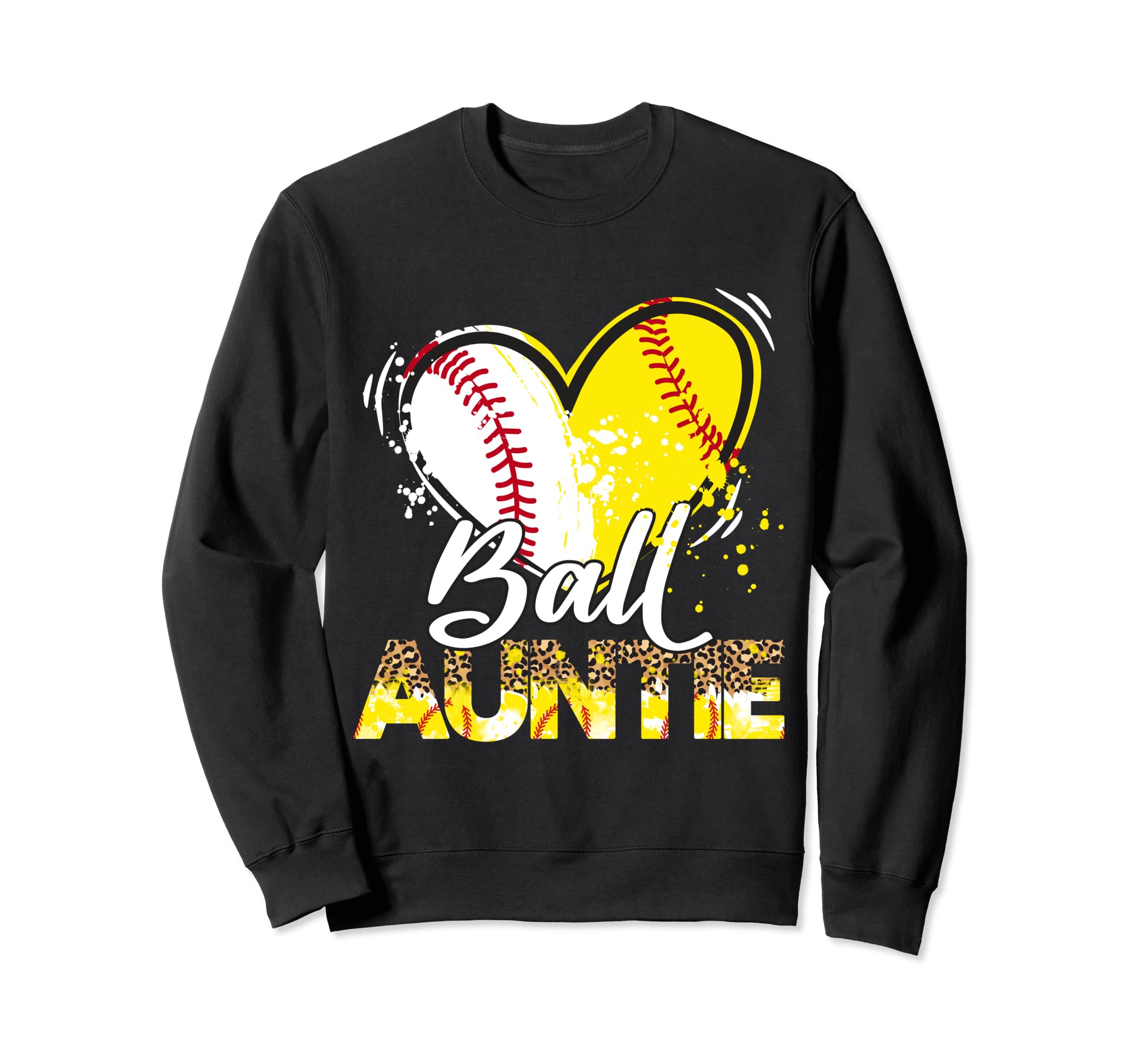 Auntie Both Baseball Softball Sport Sweatshirt - Unique Graphic Men Women - T-Shirt, Sweatshirt, Hoodie