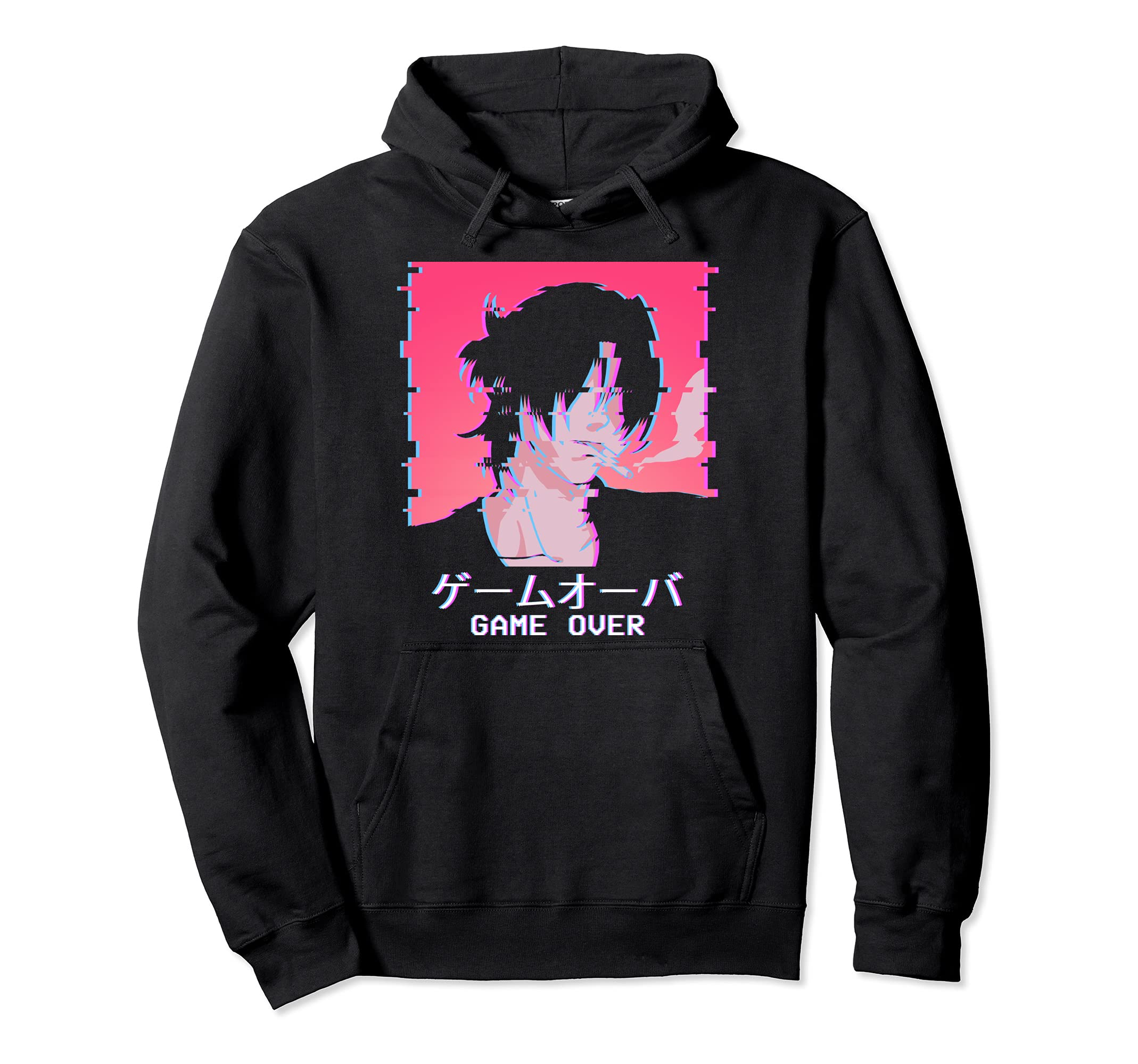 Japanese Vaporwave Aesthetic Anime Hoodie - Custom Art Print Men Women - T-Shirt, Sweatshirt, Hoodie