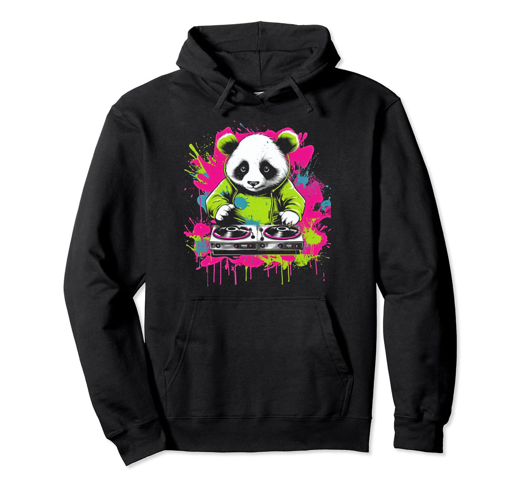 Kawaii Panda Dj Japanese Edm Y2K Aesthetic Hoodie - Trendy Graphic Unisex - T-Shirt, Sweatshirt, Hoodie