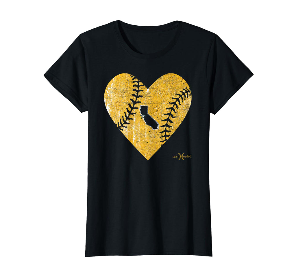 Oakland Baseball Heart T-Shirt - Unique Graphic Men Women - T-Shirt, Sweatshirt, Hoodie