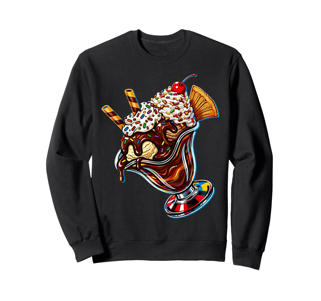 Pop Art S Malt Shop Dessert S Hot Sweatshirt - Minimalist Print Men Women - T-Shirt, Sweatshirt, Hoodie