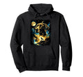 90S German Shorthaired Pointer Howling Hoodie - Custom Art Print Unisex - T-Shirt, Sweatshirt, Hoodie