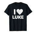 I Heart Love Luke Boyfriend Name Luke T-Shirt - Custom Art Print Men Women - T-Shirt, Sweatshirt, Hoodie