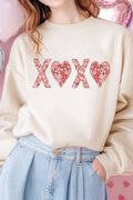 Quilted Xoxo Heart Graphic Brushed - Adult & Kids T-Shirts, Sweatshirts & Hoodies apparel design preview 1