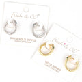 Gold-Dipped Snake Cz Eyes Hoop Earrings - Adult & Kids T-Shirts, Sweatshirts & Hoodies apparel design preview 1