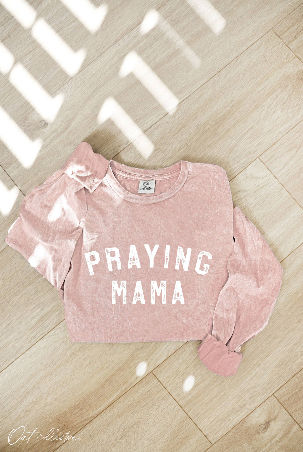 Praying Mama Mineral Washed Graphic - Adult & Kids T-Shirts, Sweatshirts & Hoodies apparel design preview 1
