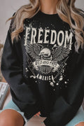 Freedom Wild and Free Graphic Brushed - Adult & Kids T-Shirts, Sweatshirts & Hoodies apparel design preview 1