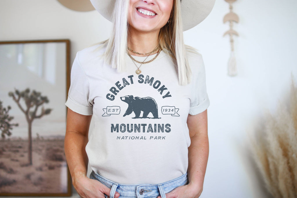 Smoky Mountains Graphic Women's National Park - Adult & Kids T-Shirts, Sweatshirts & Hoodies apparel design preview 1