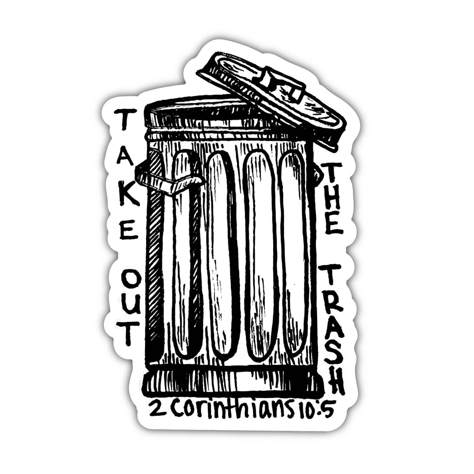 Take Out the Trash Hydroflask Sticker - Adult & Kids T-Shirts, Sweatshirts & Hoodies apparel design preview 1