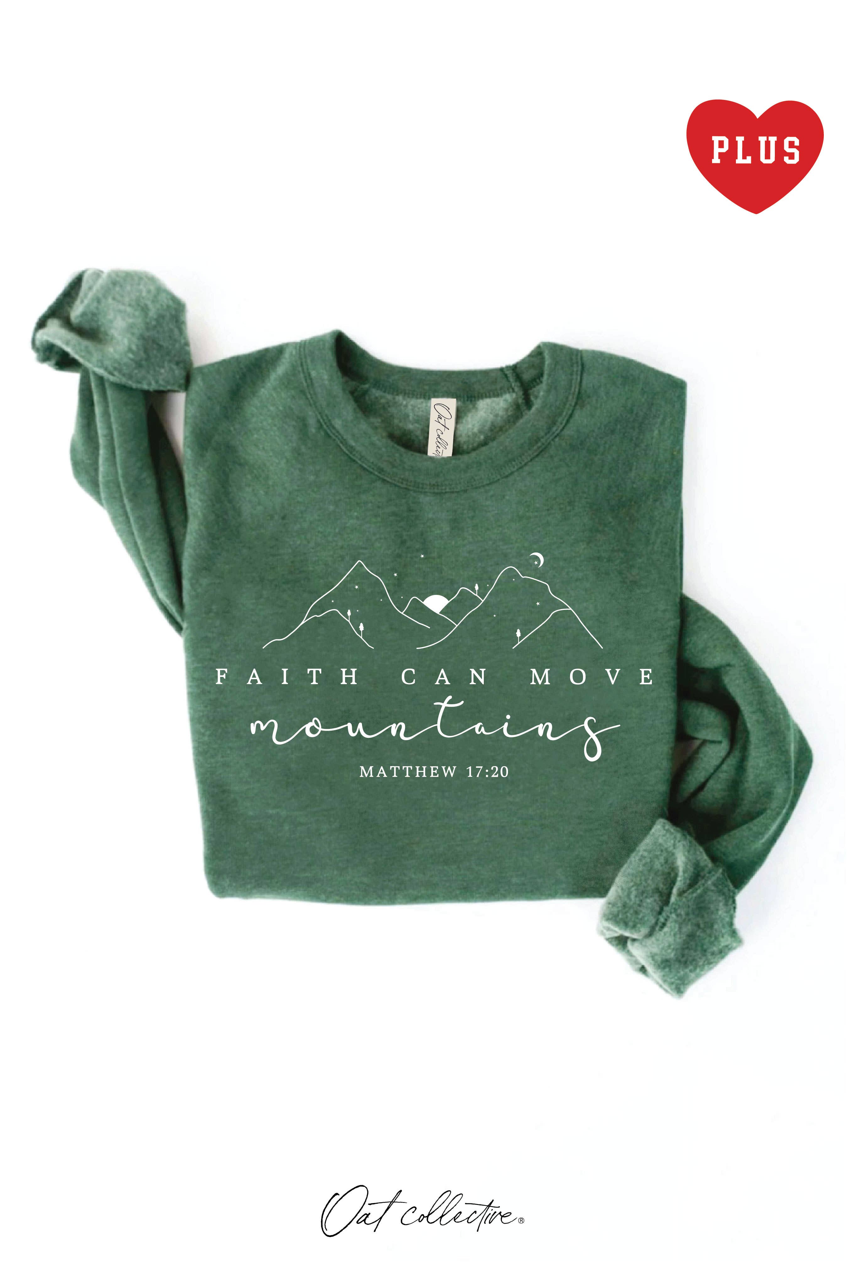 Faith Can Move Mountains Plus Graphic - Adult & Kids T-Shirts, Sweatshirts & Hoodies apparel design preview 1