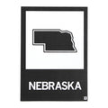 Nebraska Outline Postcard - Adult & Kids T-Shirts, Sweatshirts & Hoodies apparel design preview 1