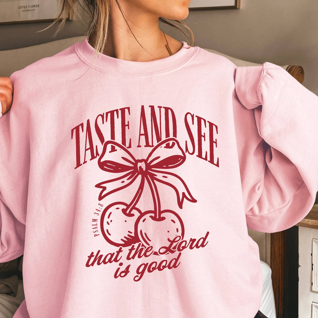 Cherries the Lord Is Christian Gildan Brand - Adult & Kids T-Shirts, Sweatshirts & Hoodies apparel design preview 1