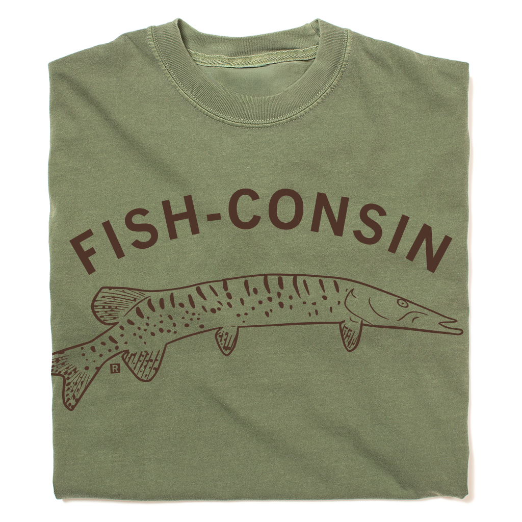 Fish-Consin Heavyweight - Adult & Kids T-Shirts, Sweatshirts & Hoodies apparel design preview 1