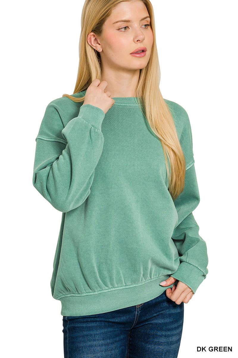 0731 Fleece Pigment Dye Round Neck SI-27100 - Adult & Kids T-Shirts, Sweatshirts & Hoodies apparel design preview 1