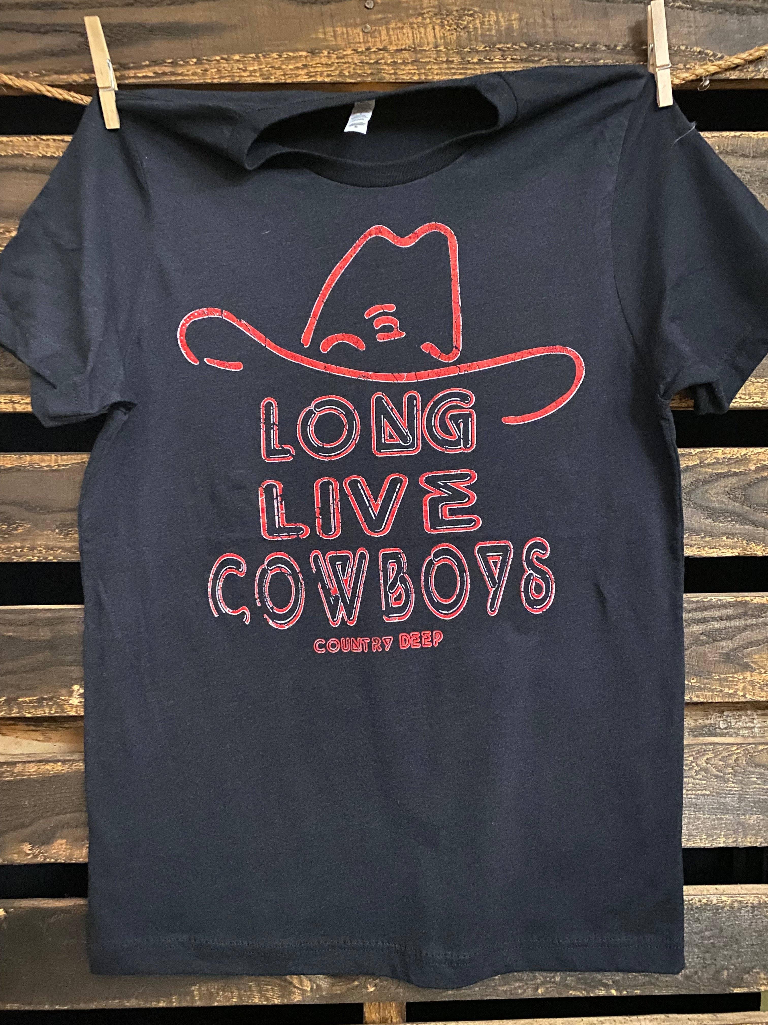 Long Live Cowboys Neon Cowboy Hat - Adult & Kids T-Shirts, Sweatshirts & Hoodies apparel design preview 1